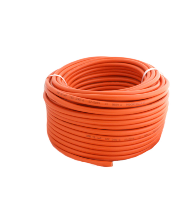 Accukabel dubbel geïsoleerd oranje 16mm2