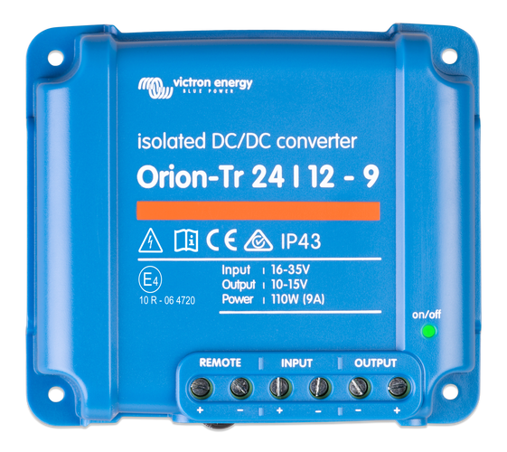 Victron Energy Victron Orion-Tr 24/12-9A 110W omvormer geïsoleerd