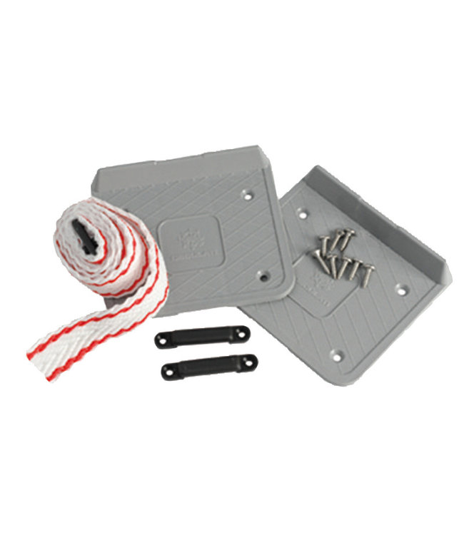 Dubbele plaat ontworpen om batterijen te bevestigen