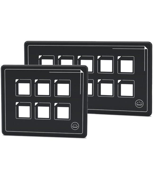Ultradun elektrisch schakelpaneel touch 10 schakelaars