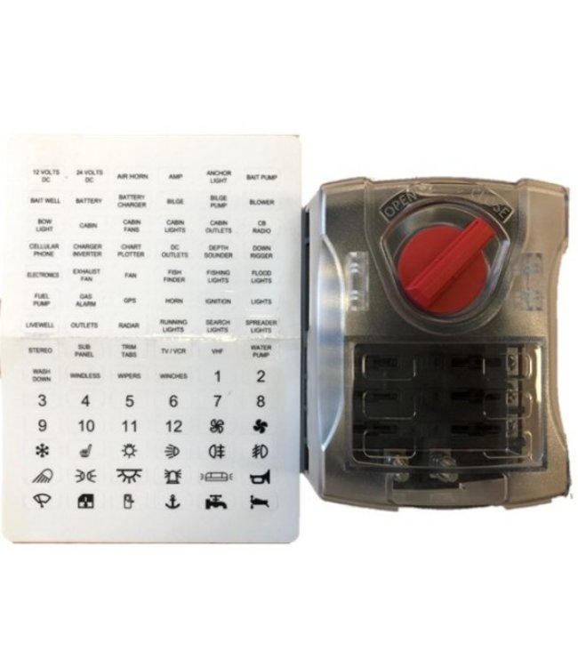 Steekzekeringhouder ATO 6 voudig