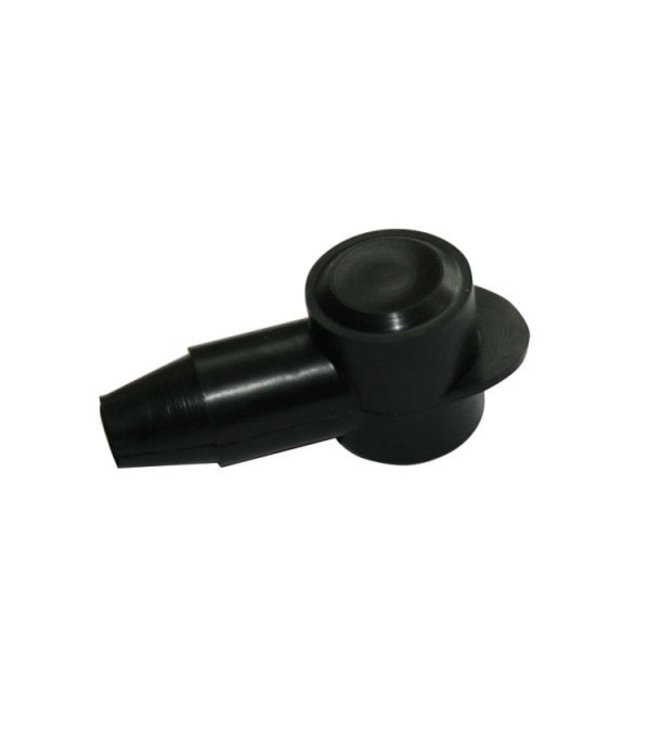 Afdekkap rond rood of zwart 12mm