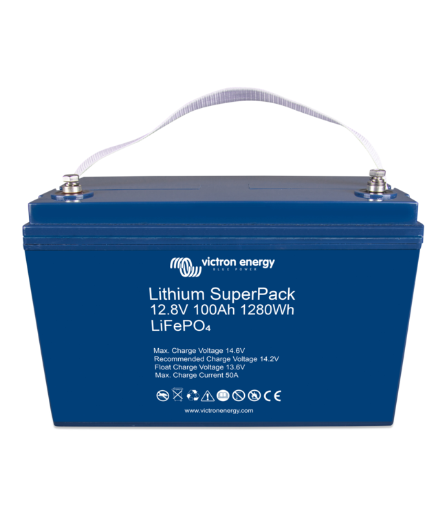 Lithium SuperPack 12,8V/100Ah high current (M8)