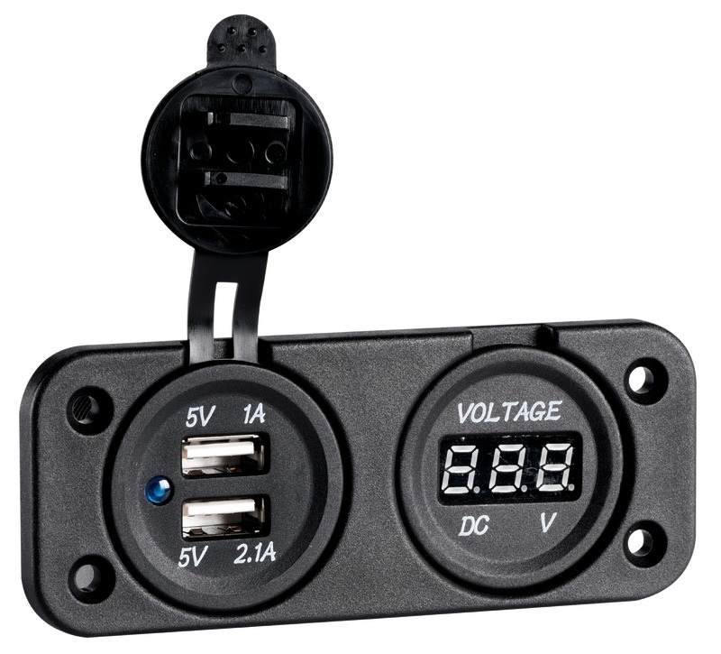 Osculati Voltmeter en ampèremeter + USB ingang