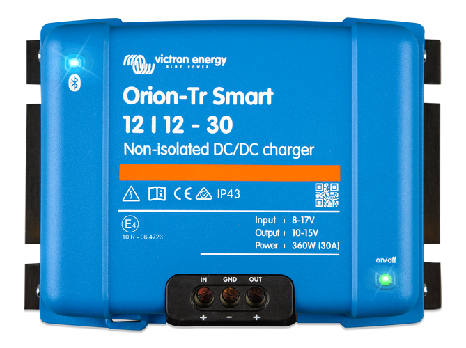 Victron Energy Victron Orion-Tr Smart DC-DC-acculader 12/12-30A 360W Niet-geïsoleerd