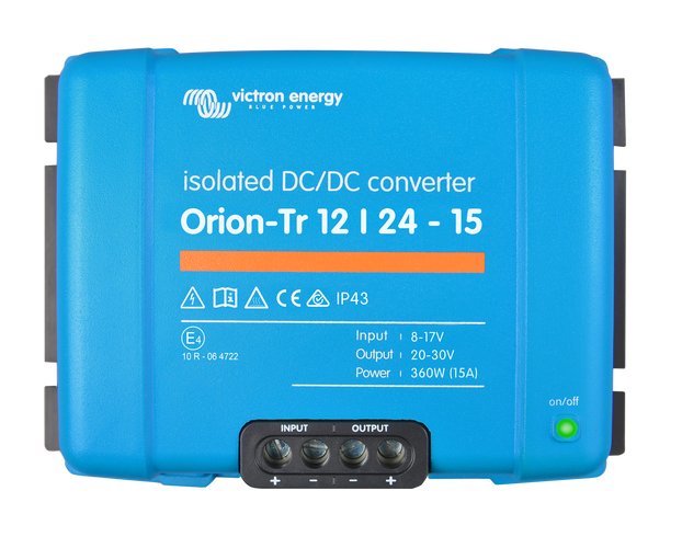 Victron Energy Victron Orion-Tr 24/12-15A 360W omvormer geïsoleerd