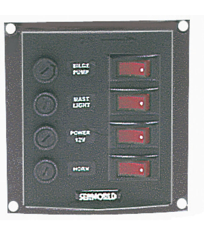 Schakelpaneel met 4 schakelaars