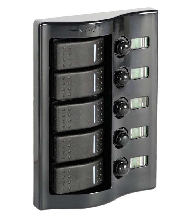 Marina Schakelpaneel met 5 schakelaars