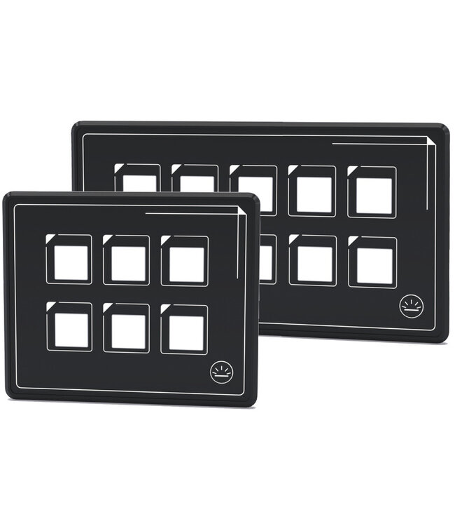 Ultradun elektrisch schakelpaneel touch 6 schakelaars