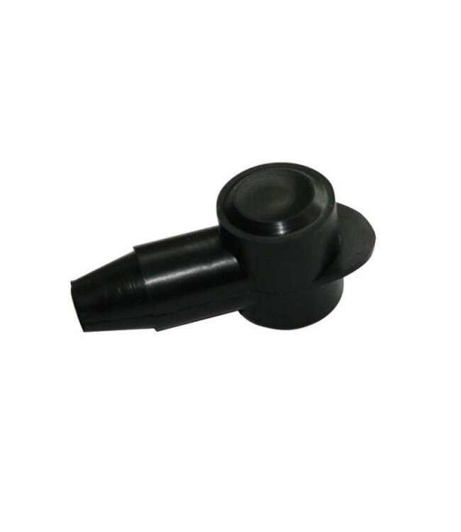 Afdekkap rond rood of zwart 18mm