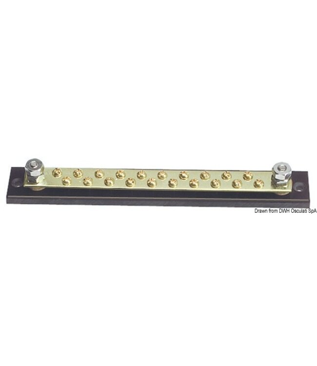 Busbar 2x6 20x4 mm