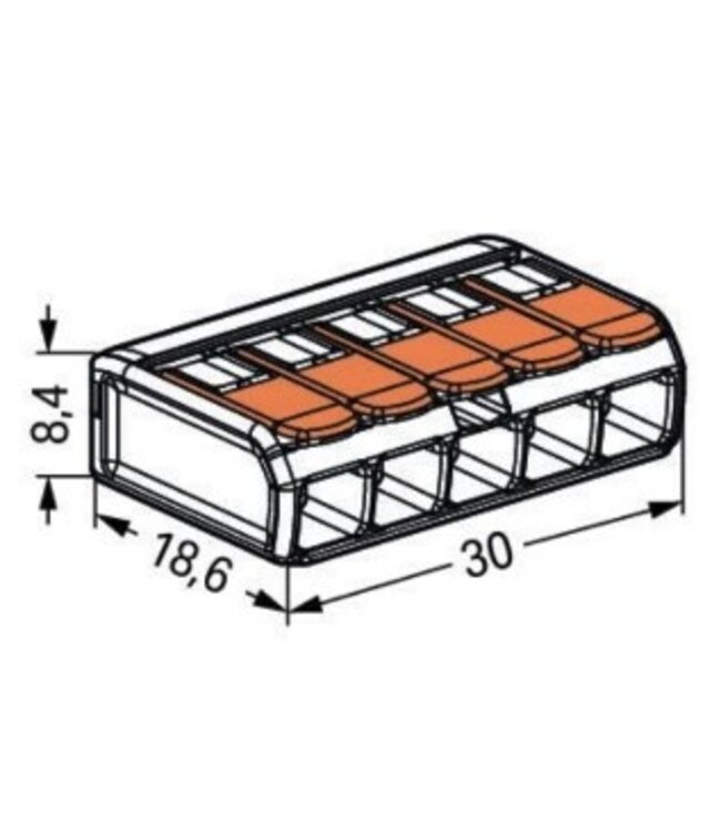 Wago compact lasklem 5-voudig