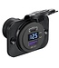 Digitale voltmeter + dubbele USB-stekker Type A+C