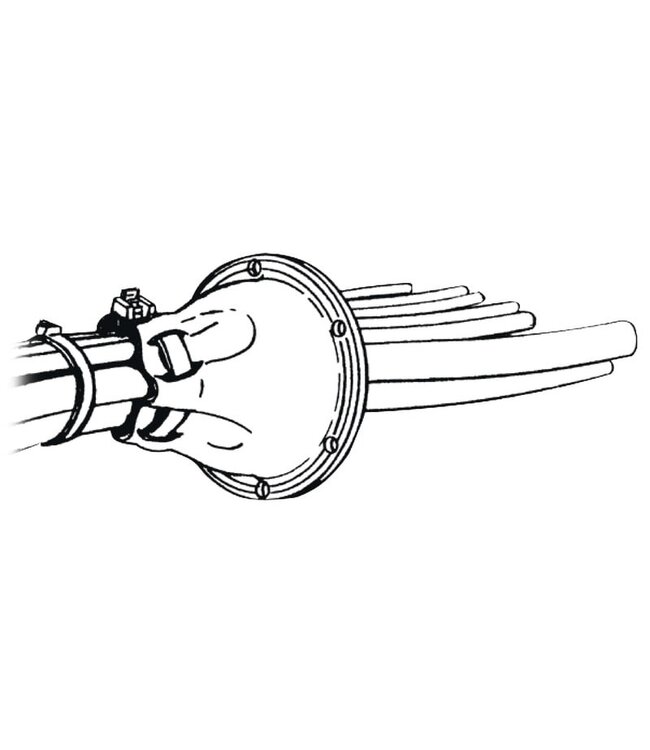 PVC draadgeleiderhouder