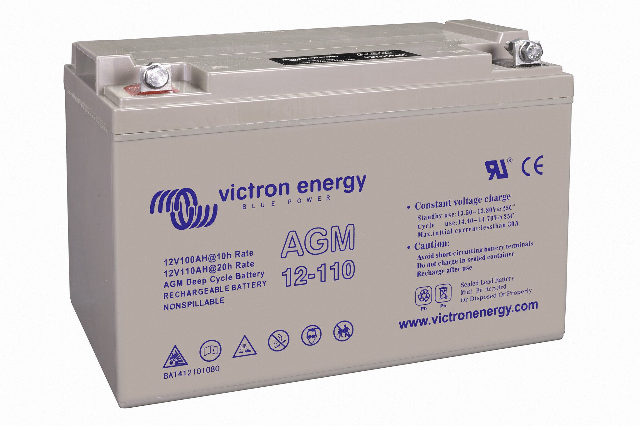 Victron Energy Victron accu AGM Deep Cycle 110Ah, foto 2 van 2