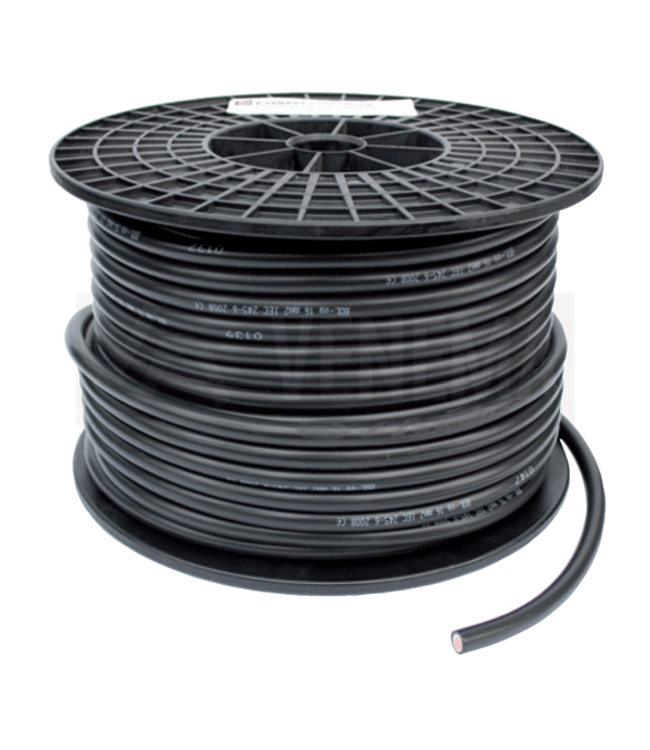 Accukabel 50mm2 dubbel geïsoleerd zwart