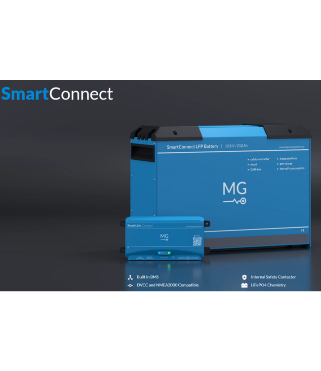 MG LFP smartconnect accu 12,8V 210Ah