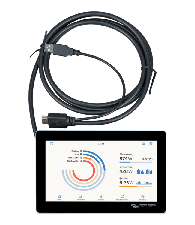 Victron GX touch 70 flush