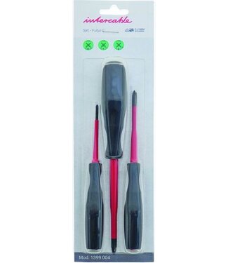 Intercable Schroevendraaierset Pozidriv SLIM  VDE 1000V