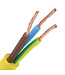Ronde PVC kabel H05VV-F GEEL 3 x 2,5 mm²