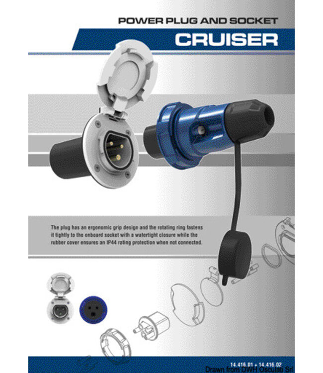 Cruiser 16A Walstroom stekker