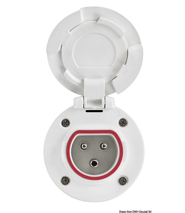 Cruiser 16A Walstroom stopcontact RVS