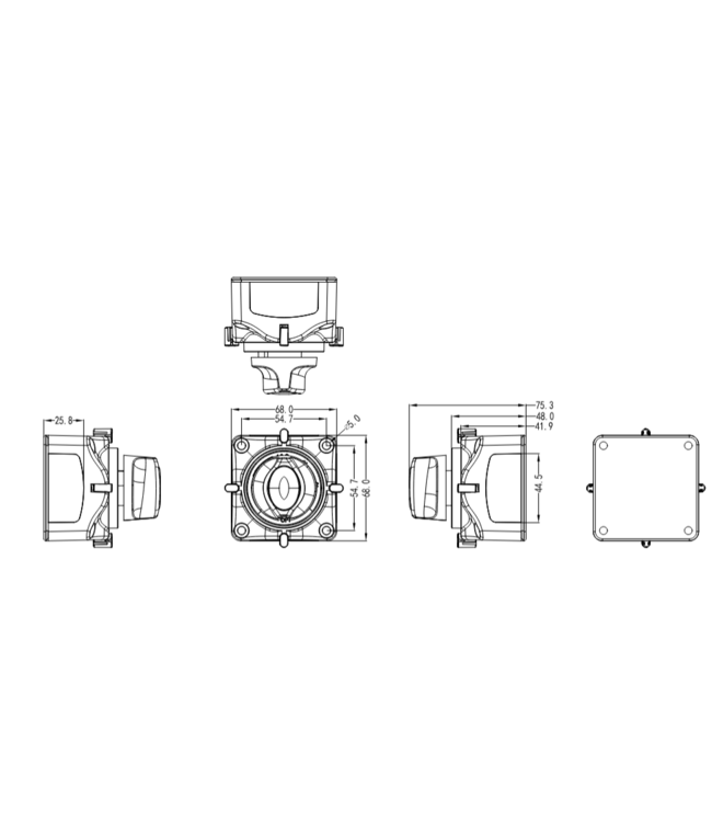 VTB Opbouw batterijschakelaar 200A 4-standen (1–2–Both–Off)