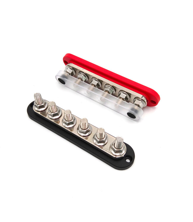 VTB 6-voudige busbar M10 met afdekkap