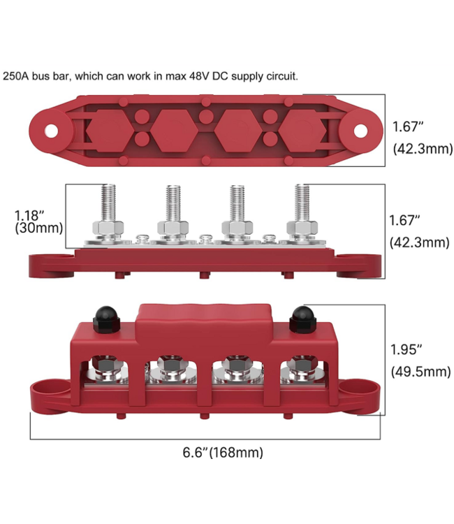 VTB verdeelstrip Heavy 4P M8 12V