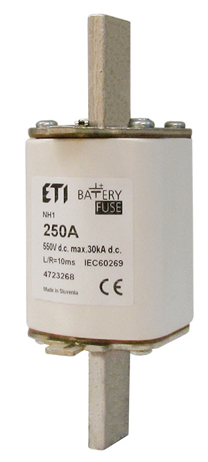 Meszekering NH1 gBat 160A/550V DC