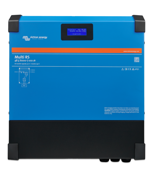 3 fase pakket Pytes 23,56 kWh en Victron Multi RS solar18 kVa