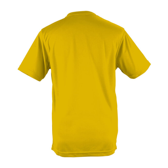 Basic T-shirt sport heren geel