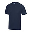 Basic T-shirt sport heren navy blauw