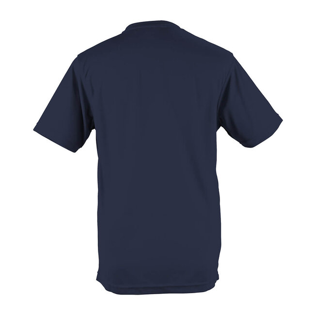 Basic T-shirt sport heren navy blauw