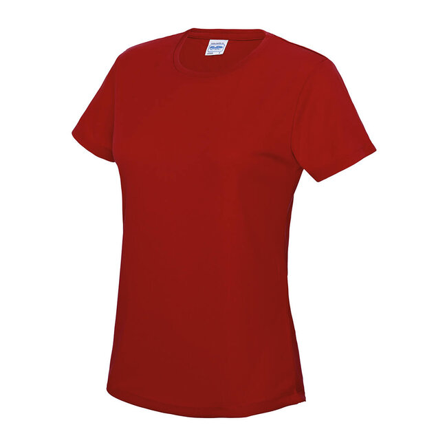 Basic T-shirt sport dames rood