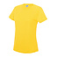 Basic T-shirt sport dames geel