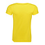 Basic T-shirt sport dames geel