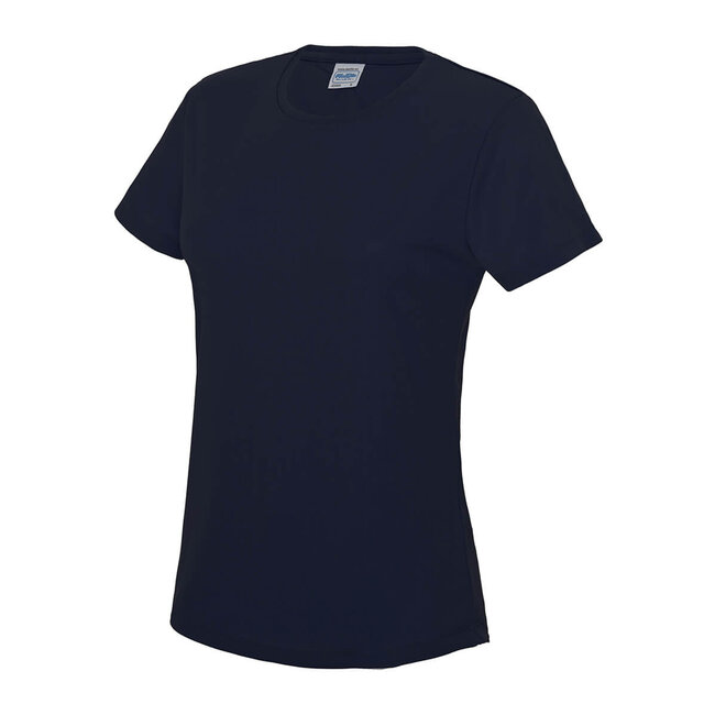 Basic T-shirt sport dames navy blauw
