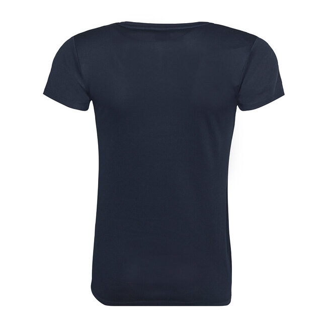 Basic T-shirt sport dames navy blauw
