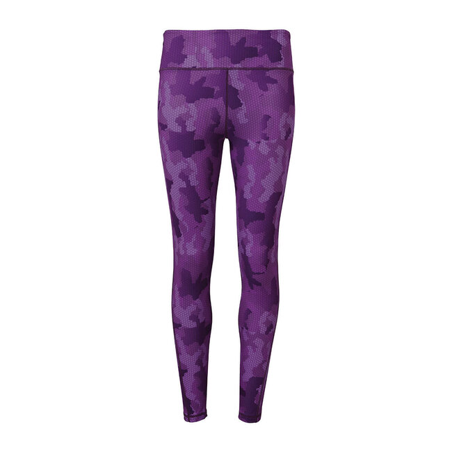 Premium camo legging sport dames paars