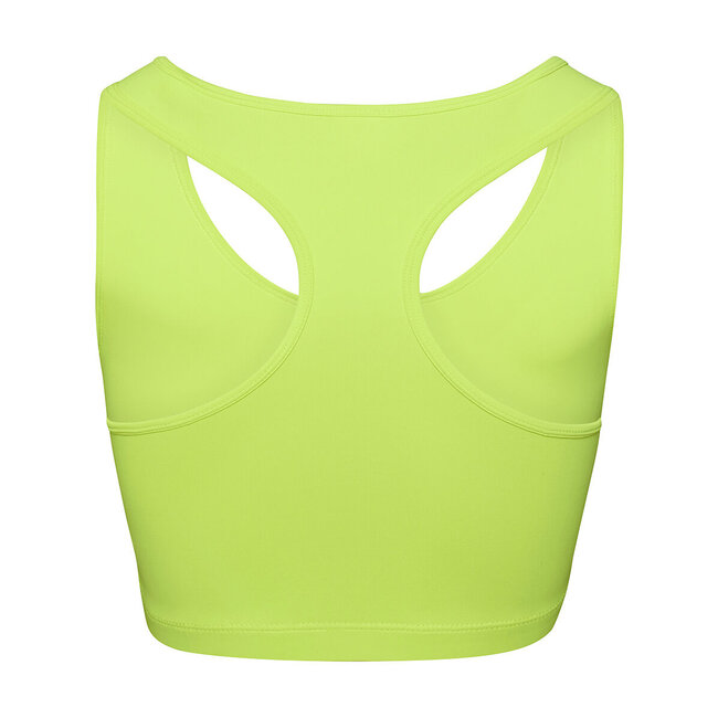 Basic beha top sport dames fel geel