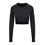 Basic longsleeve sport dames zwart