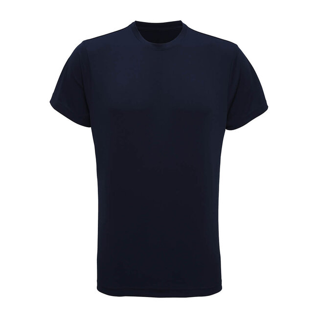 Basic t-shirt sport slim fit heren navy blauw