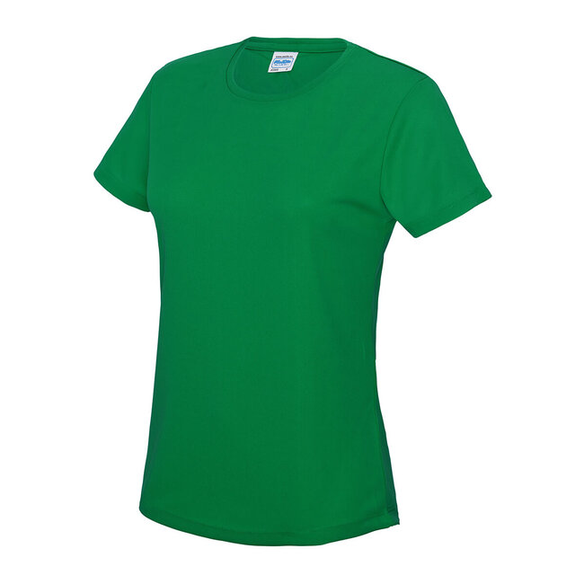 Basic T-shirt sport dames groen