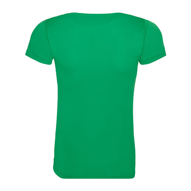 Basic T-shirt sport dames groen