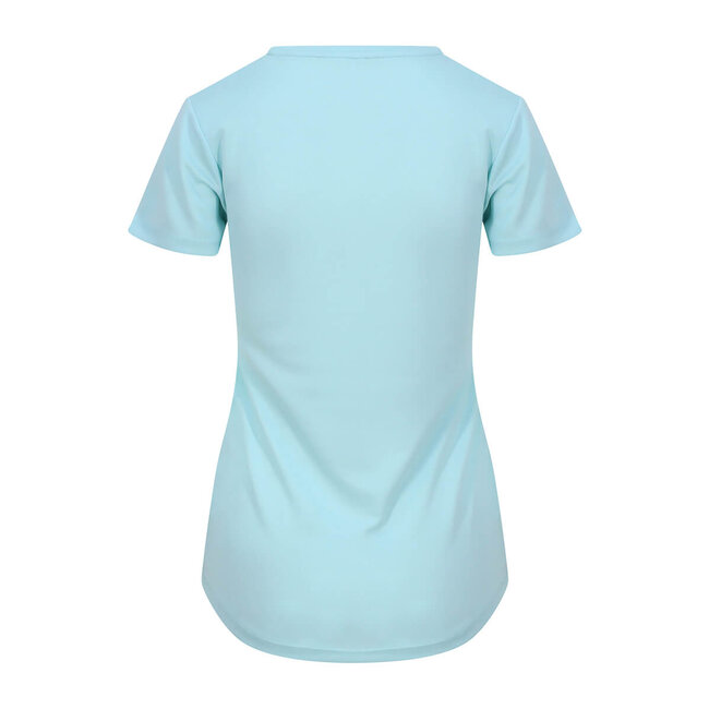 Basic T-shirt sport dames baby blauw