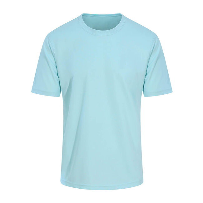 Basic T-shirt sport heren baby blauw