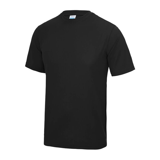 Basic T-shirt sport heren zwart