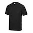 Basic T-shirt sport heren zwart