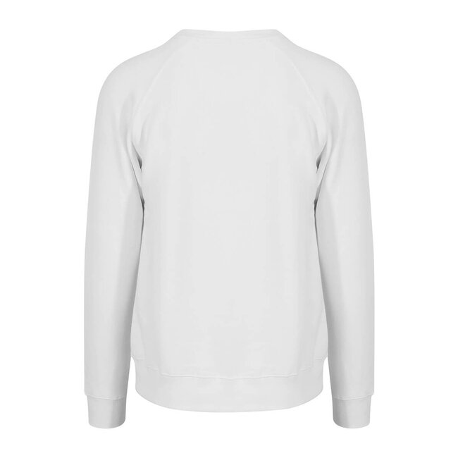 Basic heavy sweater unisex wit - extra dik materiaal